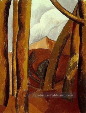 Paysage 6 1908 cubism Pablo Picasso Peinture à l'huile